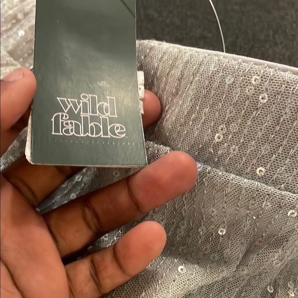 Wild Fable Glittery White Skirt - Picture 2 of 4